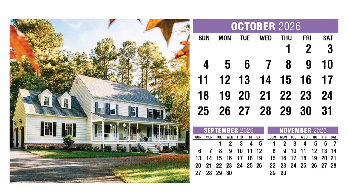 Galleria Homes Promotional Desk Calendar- 2026